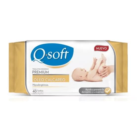 Toallitas Humedas Q.Soft Oleo Calcareo 40u