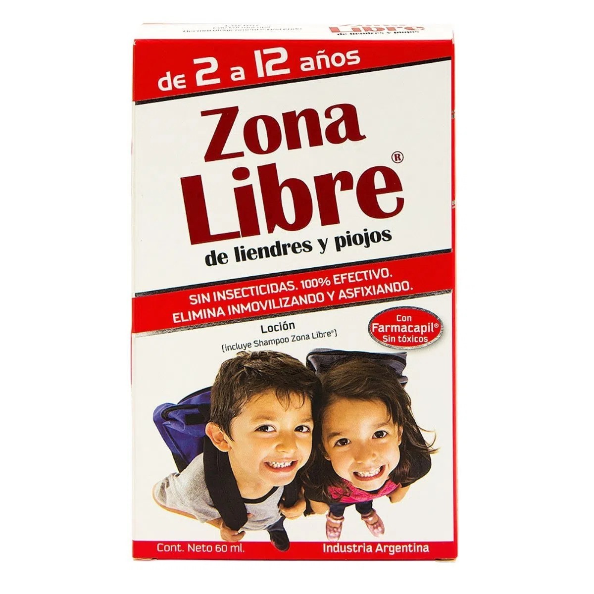 Zona Libre de liendre y pijos Locion 60ml