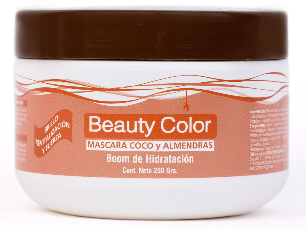 Mascara Capilar Beauty Color Coco y Almendra 250gr